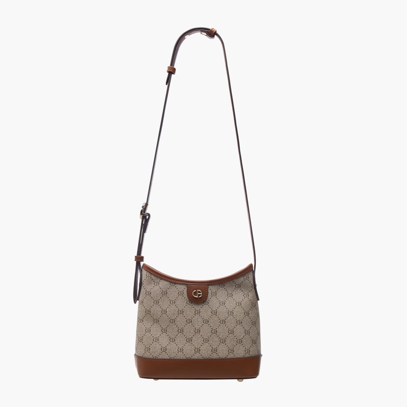 CHRISBELLA Monogram Print Hobo Bag for Women - Image 3